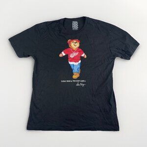 The Dirt Label Tupac Bear Men's Black Detroit Red Wings -Shirt - Men Size XL